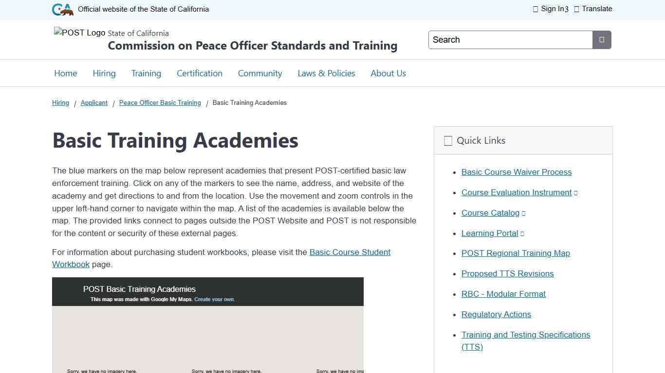 Basic Training Academies